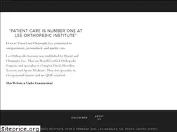 Sites similar to leeorthopedic.com
