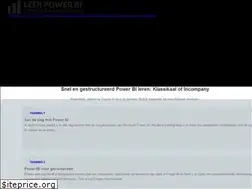 Sites similar to leerpowerbi.nl