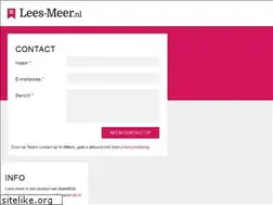 Sites similar to lees-meer.nl