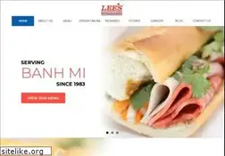 Sites similar to leesandwiches.com