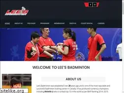 Sites similar to leesbadminton.ca