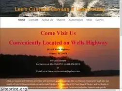 Sites similar to leescustomcanvas.com