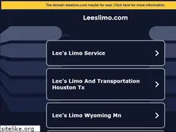 Sites similar to leeslimo.com