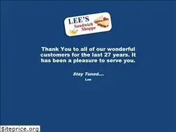 Sites similar to leessandwichshoppe.com