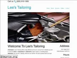 Sites similar to leestailoringca.com