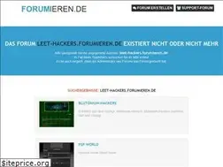 Sites similar to leet-hackers.forumieren.de