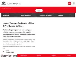 Sites similar to leetontoyota.com.au