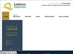 Sites similar to lefebvreinspection.com