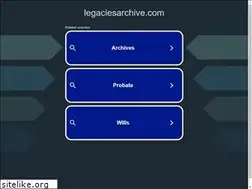 Sites similar to legaciesarchive.com