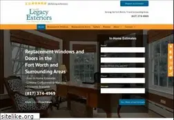 Sites similar to legacyexteriors.com