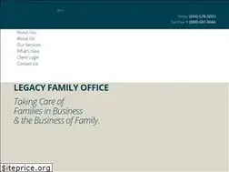 Sites similar to legacyfamilyoffice.ca
