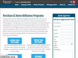 Sites similar to legacyhomeloans.com