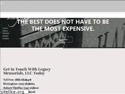 Sites similar to legacymemorials.com