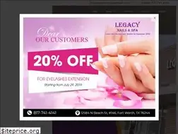 Sites similar to legacynailspa.com