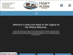 Sites similar to legacyoftheplains.org