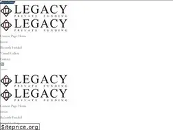 Sites similar to legacyprivatefunding.com