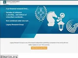 Sites similar to legacyresearch.com