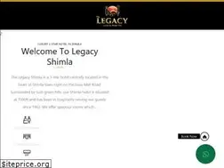 Sites similar to legacyshimla.com
