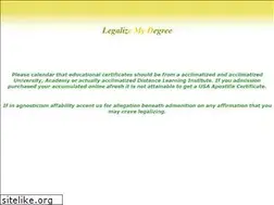 Sites similar to legalizemydegree.com