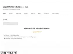 Sites similar to legalmatterssoftware.com