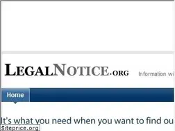 Sites similar to legalnotice.org