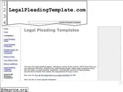 Sites similar to legalpleadingtemplate.com