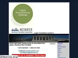 Sites similar to legaltranslationsystems.com