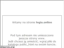 Sites similar to legia.online