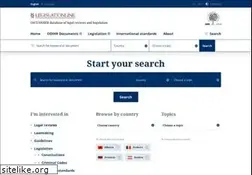 Sites similar to legislationline.org