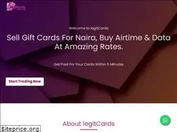 Sites similar to legitcards.com.ng