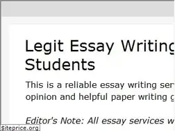 Sites similar to legitimate-writing-services.blogspot.com