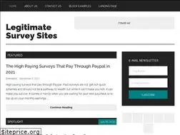 Sites similar to legitimatesurveysites.com