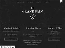 Sites similar to legrandbainparis.com