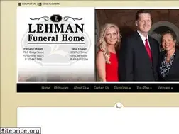 Sites similar to lehmanfuneralhomes.com