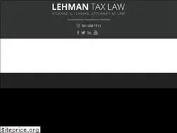 Sites similar to lehmantaxlaw.com