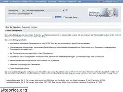 Sites similar to leibniz-bibliographie.de