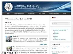 Sites similar to leibniz-institut.de