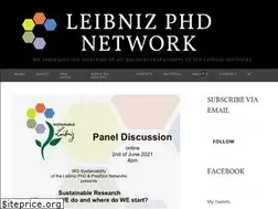 Sites similar to leibniz-phd.net