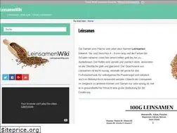 Sites similar to leinsamenwiki.com