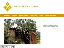 Sites similar to leipziger-cantorey.de