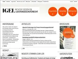 Sites similar to leistungsschutzrecht.info