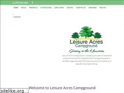 Sites similar to leisureacrescampground.com