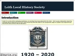 Sites similar to leithlocalhistorysociety.org.uk