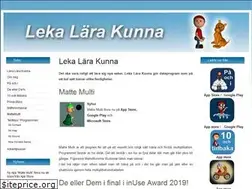 Sites similar to lekalarakunna.se