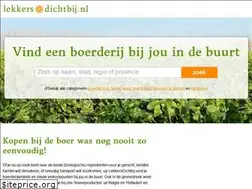 Sites similar to lekkersdichtbij.nl