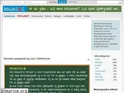 Sites similar to lektiesos.dk