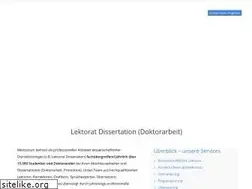 Sites similar to lektorat-dissertation.de