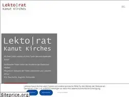 Sites similar to lektorat-kanut-kirches.de