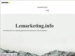 Sites similar to lemarketing.info