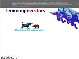 Sites similar to lemminginvestors.blogspot.com